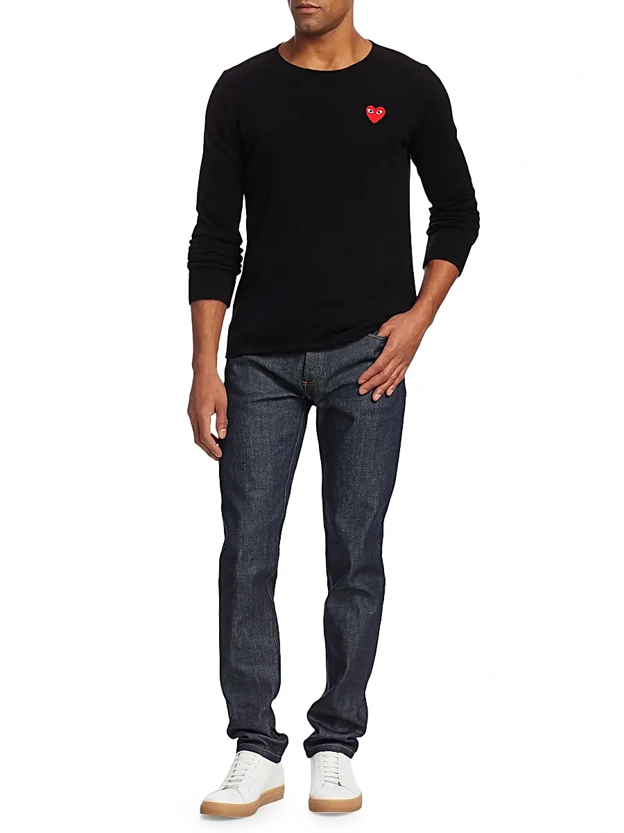 Comme des Garçons PLAY Men Signature Wool Sweater | Thumbnail 2