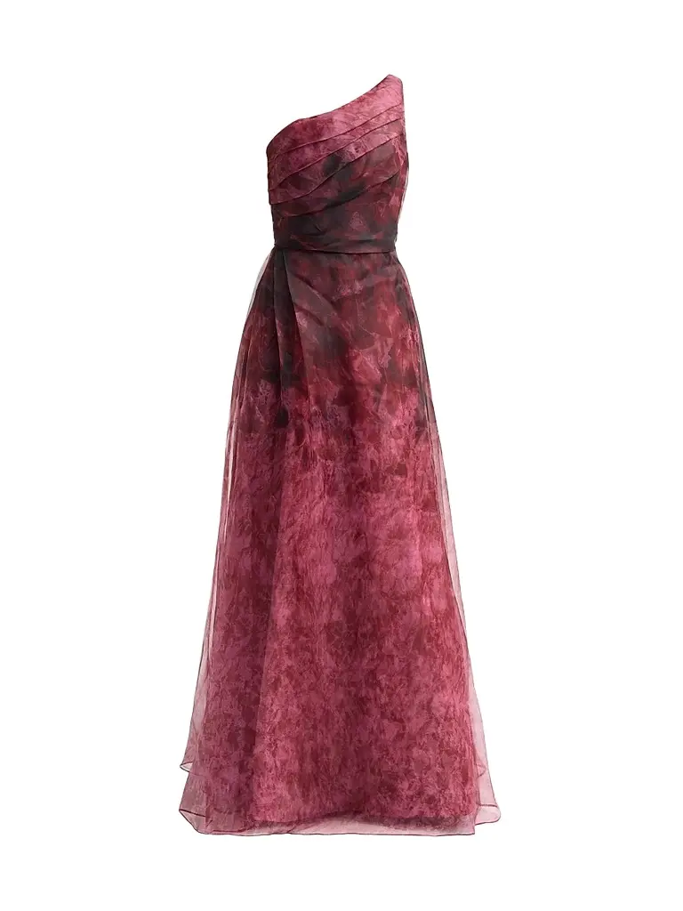 Rene Ruiz Collection Women's One-Shoulder Floral Organza Gown | Image 1 Rene Ruiz Collection Women's One-Shoulder Floral Organza Gown | Image 1
