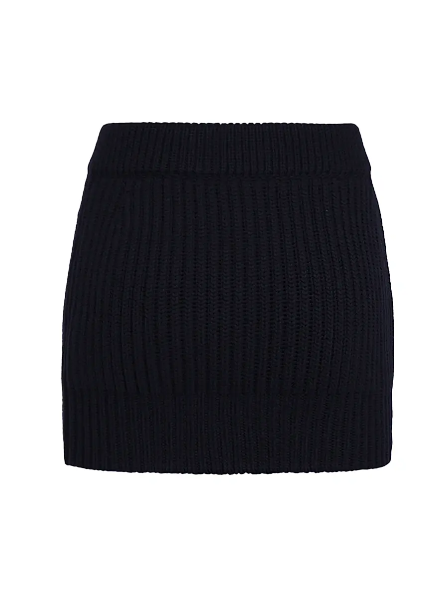 Malo Women's Rib-Knit Cashmere Miniskirt | Thumbnail 2 Malo Women's Rib-Knit Cashmere Miniskirt | Thumbnail 2