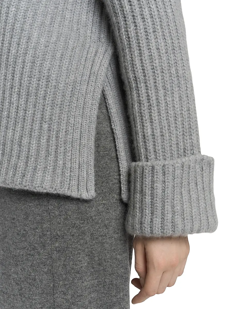 Malo Women's Rib-Knit Cashmere Raglan Turtleneck Sweater | Thumbnail 8 Malo Women's Rib-Knit Cashmere Raglan Turtleneck Sweater | Thumbnail 8