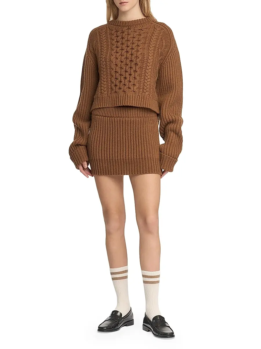 Malo Women's Cable-Knit Cashmere Sweater | Thumbnail 2 Malo Women's Cable-Knit Cashmere Sweater | Thumbnail 2
