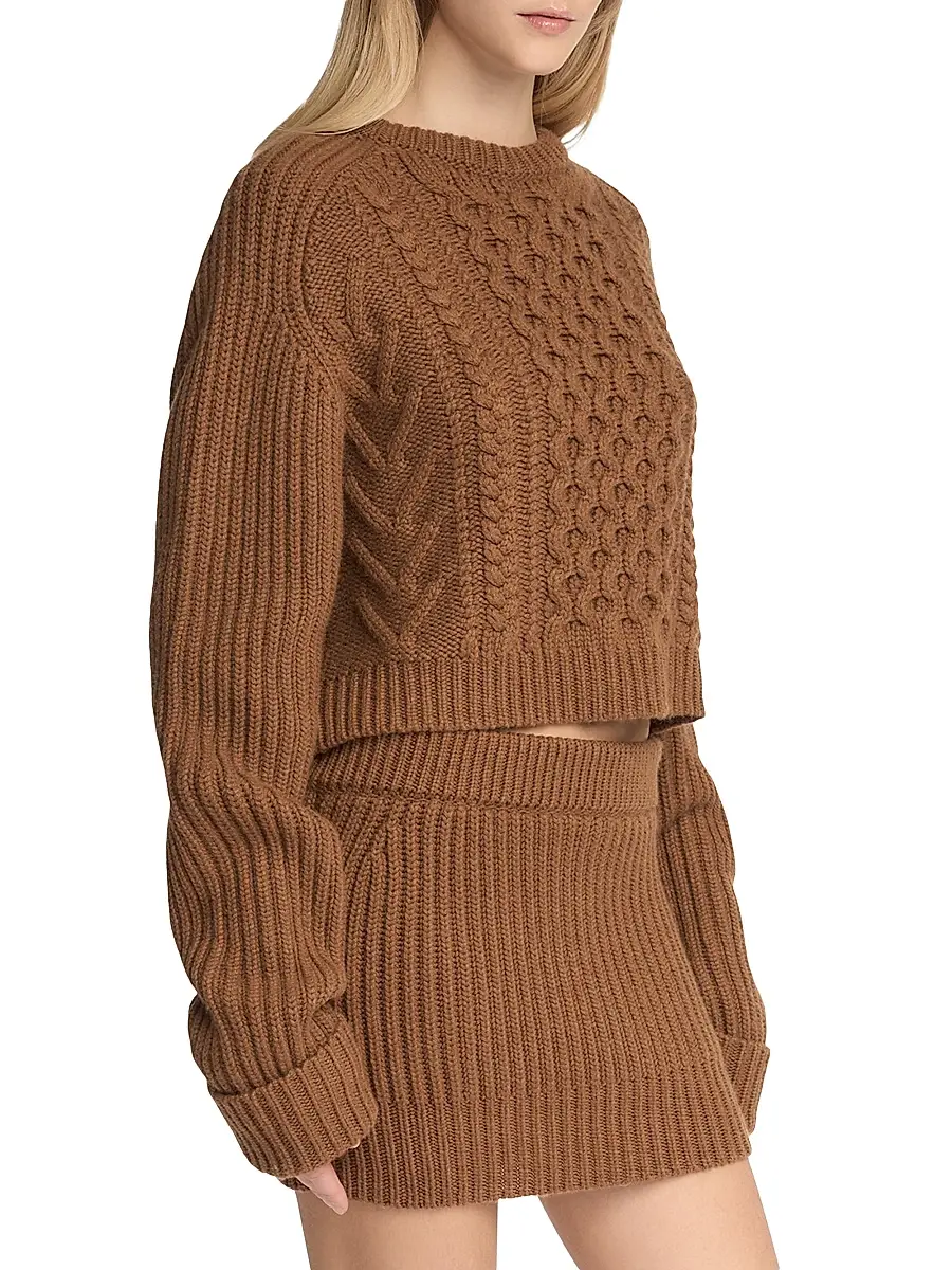 Malo Women's Cable-Knit Cashmere Sweater | Thumbnail 5 Malo Women's Cable-Knit Cashmere Sweater | Thumbnail 5
