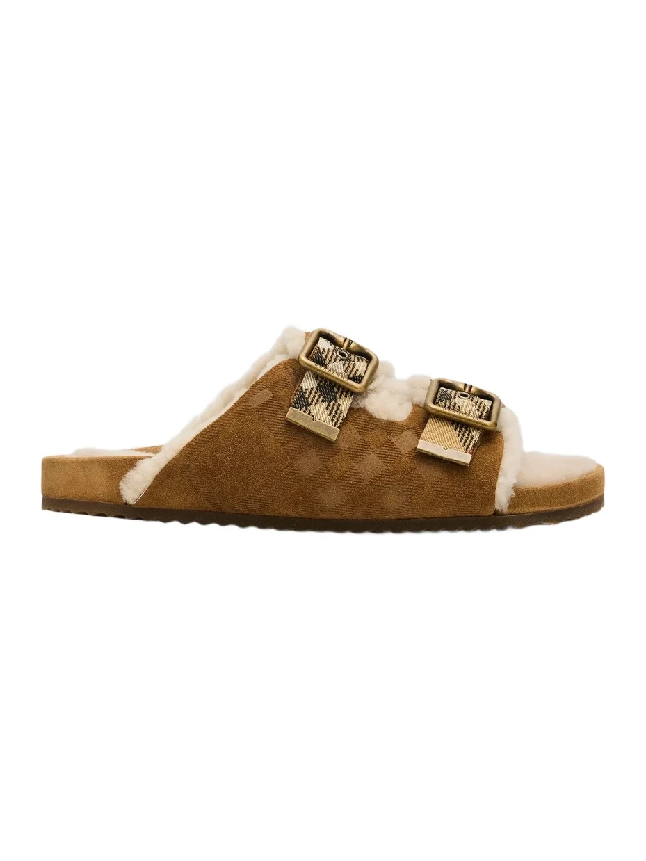 Burberry Women's Urchin Shearling Sandals