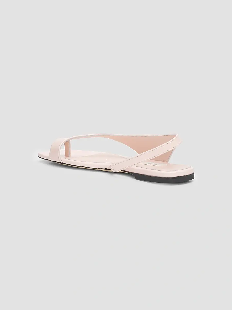 TOTEME Women's Leather Asymmetric Sandals | Thumbnail 4