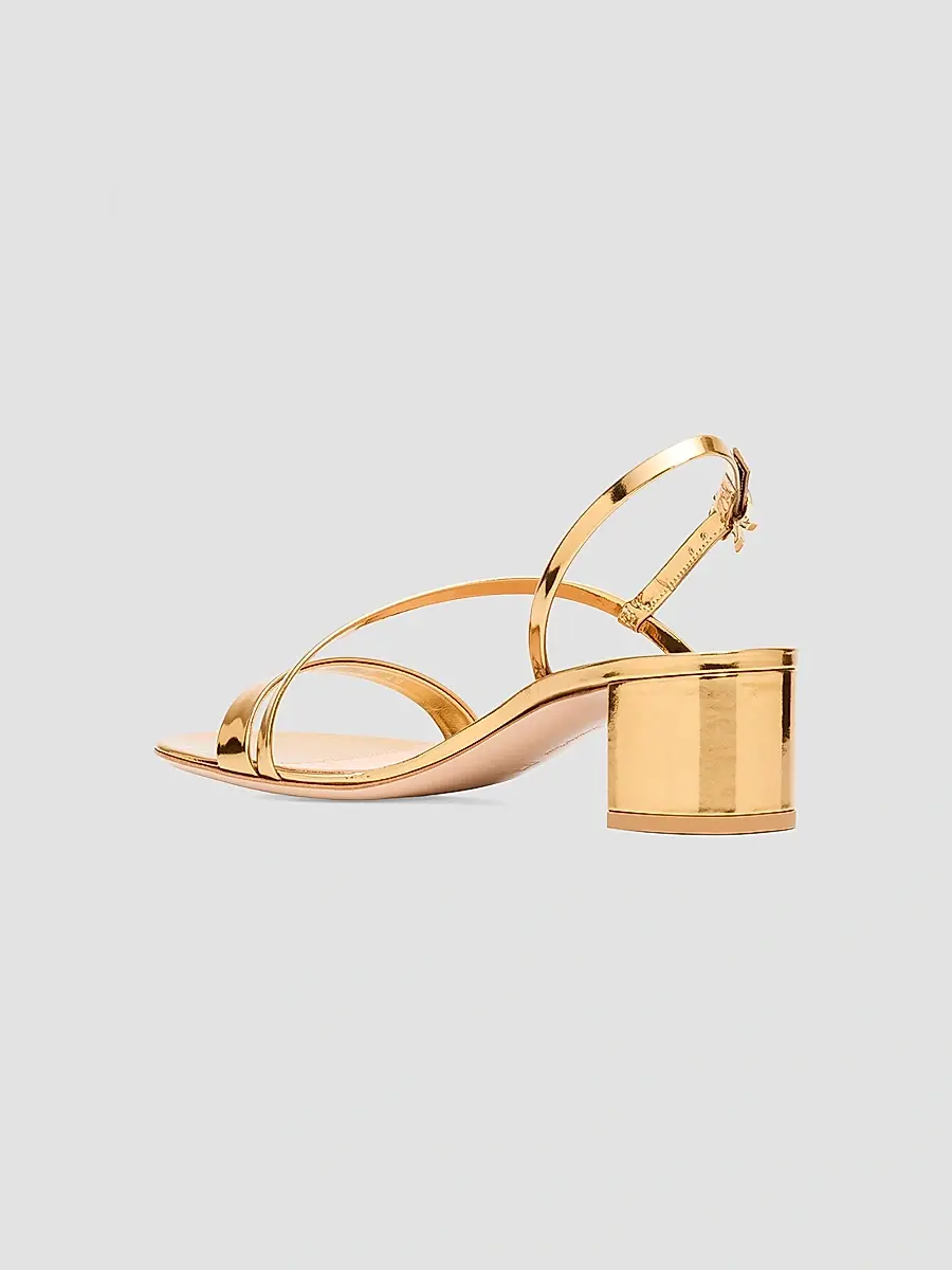 Gianvito Rossi Women's Betsey 45MM Metallic Leather Sandals | Thumbnail 3 Gianvito Rossi Women's Betsey 45MM Metallic Leather Sandals | Thumbnail 3