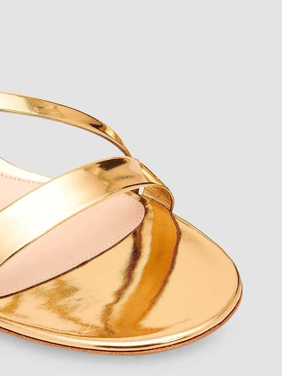 Gianvito Rossi Women's Betsey 45MM Metallic Leather Sandals | Thumbnail 5 Gianvito Rossi Women's Betsey 45MM Metallic Leather Sandals | Thumbnail 5