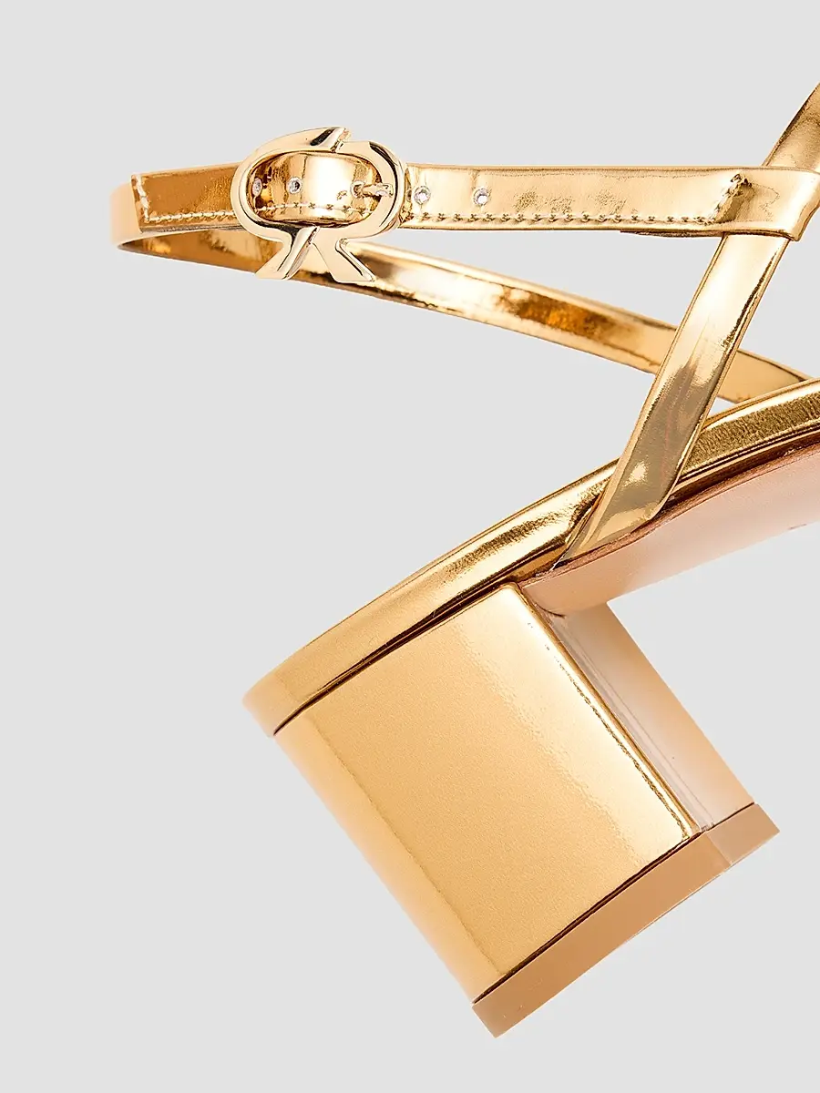 Gianvito Rossi Women's Betsey 45MM Metallic Leather Sandals | Thumbnail 7 Gianvito Rossi Women's Betsey 45MM Metallic Leather Sandals | Thumbnail 7