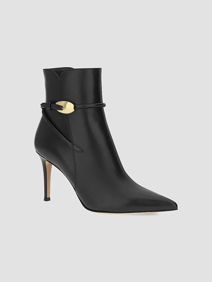 Gianvito Rossi Women's 85MM Nappa Leather Booties | Thumbnail 2
