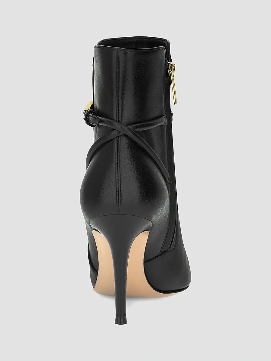 Gianvito Rossi Women's 85MM Nappa Leather Booties | Thumbnail 3