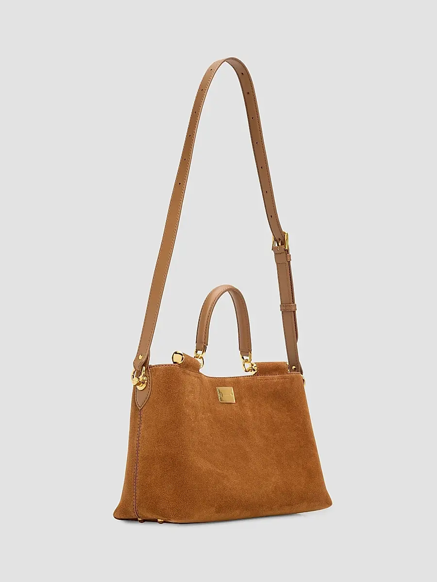 Dolce & Gabbana Women's Vittoria Suede Shoulder Bag | Thumbnail 3 Dolce & Gabbana Women's Vittoria Suede Shoulder Bag | Thumbnail 3