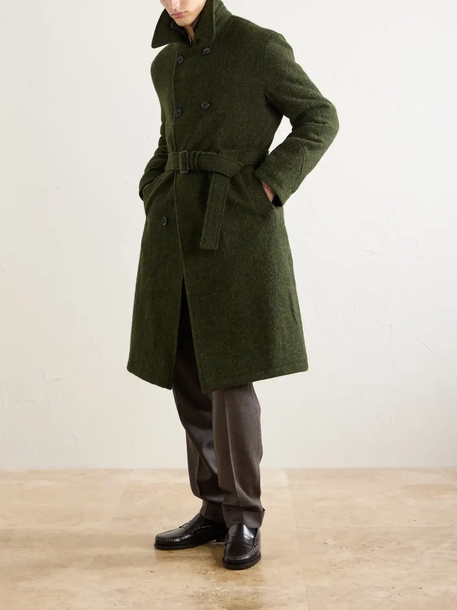 Oliver Spencer Morgan Double-Breasted Wool Coat - Men | Thumbnail 2 Oliver Spencer Morgan Double-Breasted Wool Coat - Men | Thumbnail 2
