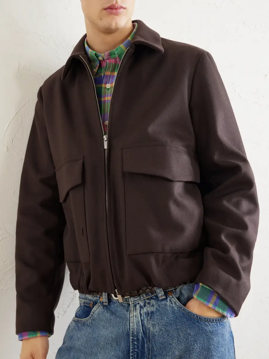 Barena Wool-Blend Felt Blouson Jacket - Men | Thumbnail 5