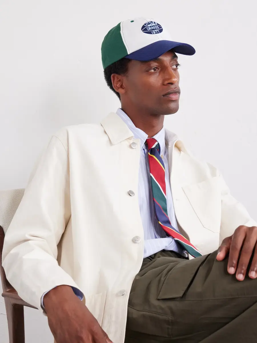Drake's Logo-Embroidered Cotton-Twill Baseball Cap - Men | Thumbnail 2 Drake's Logo-Embroidered Cotton-Twill Baseball Cap - Men | Thumbnail 2