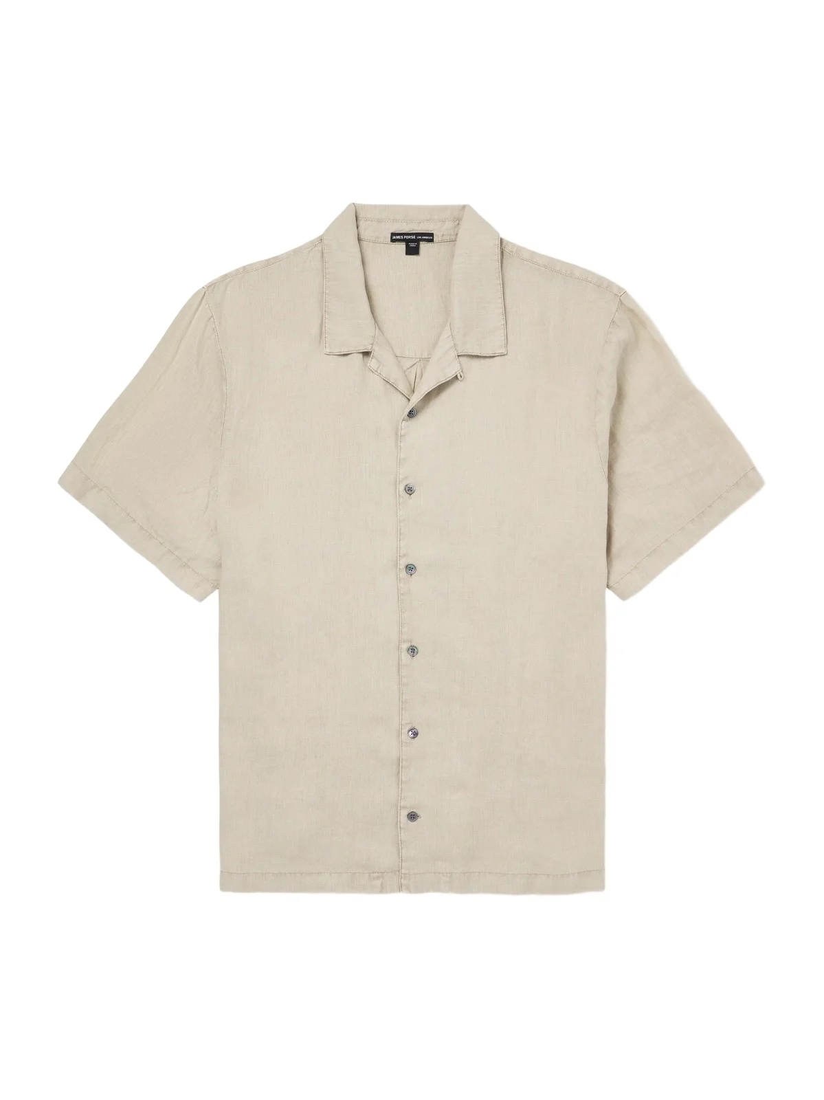 James Perse Convertible-Collar Linen Shirt - Men