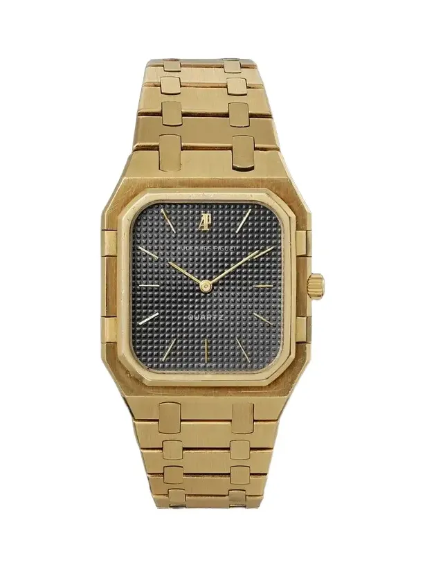 Stephanie Windsor Audemars Piguet Vintage 1980s Royal Oak Cube 33mm 18-Karat Gold Watch (Fits up to 7.2'' wrist) - Men