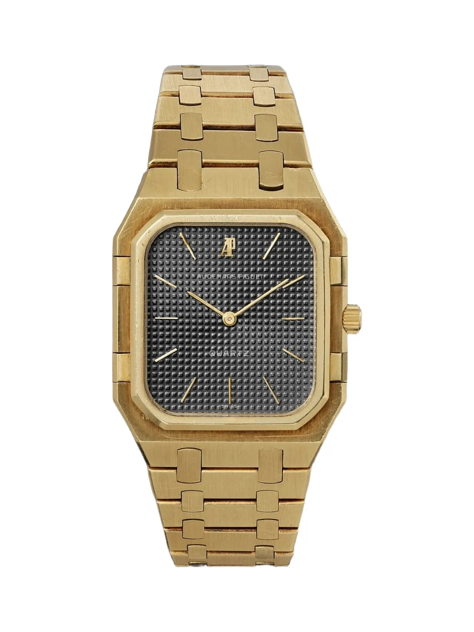 Stephanie Windsor Audemars Piguet Vintage 1980s Royal Oak Cube 33mm 18-Karat Gold Watch (Fits up to 7.2'' wrist) - Men