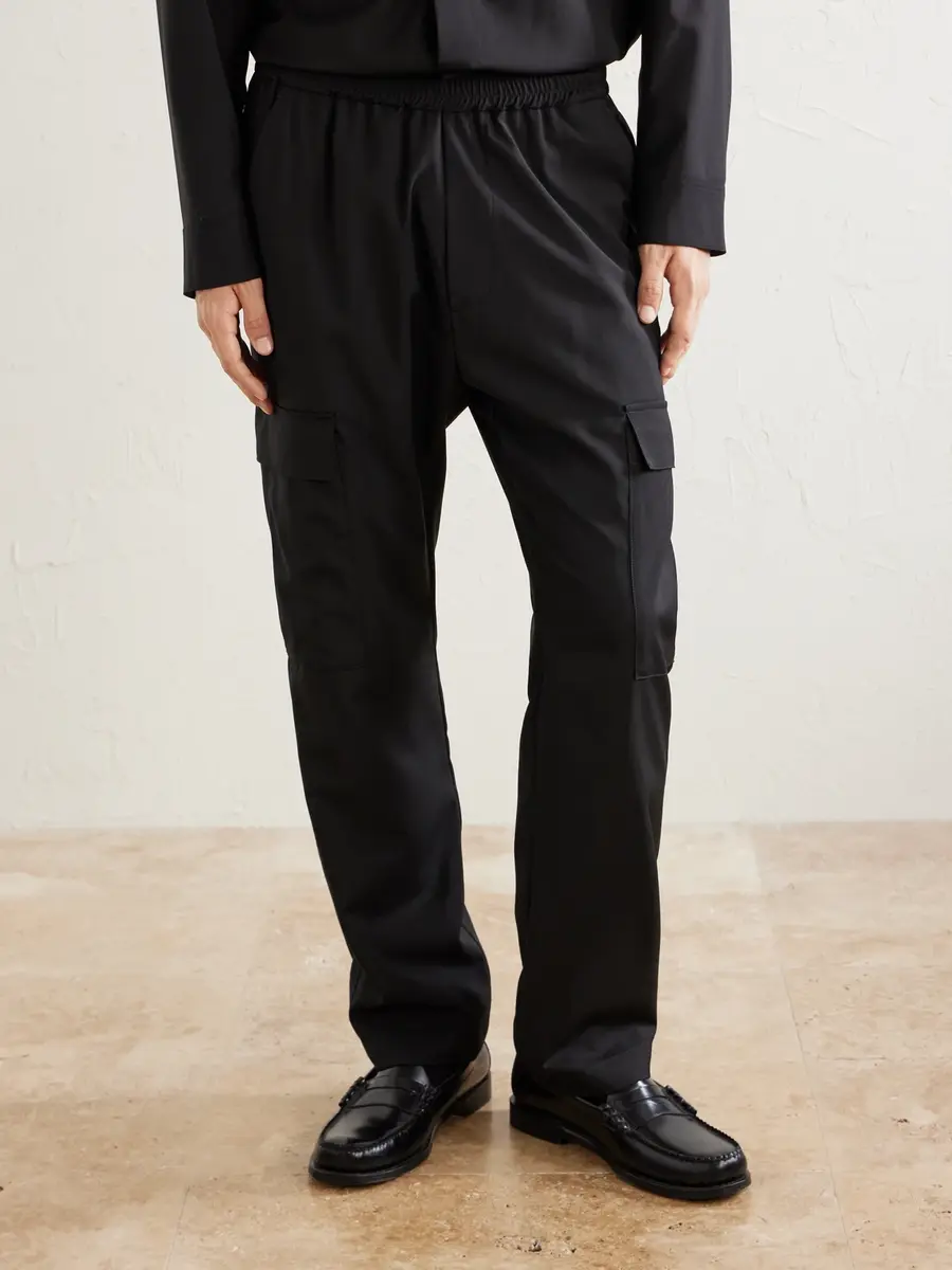 Barena Straight-Leg Virgin Wool-Gabardine Cargo Trousers - Men | Thumbnail 3 Barena Straight-Leg Virgin Wool-Gabardine Cargo Trousers - Men | Thumbnail 3