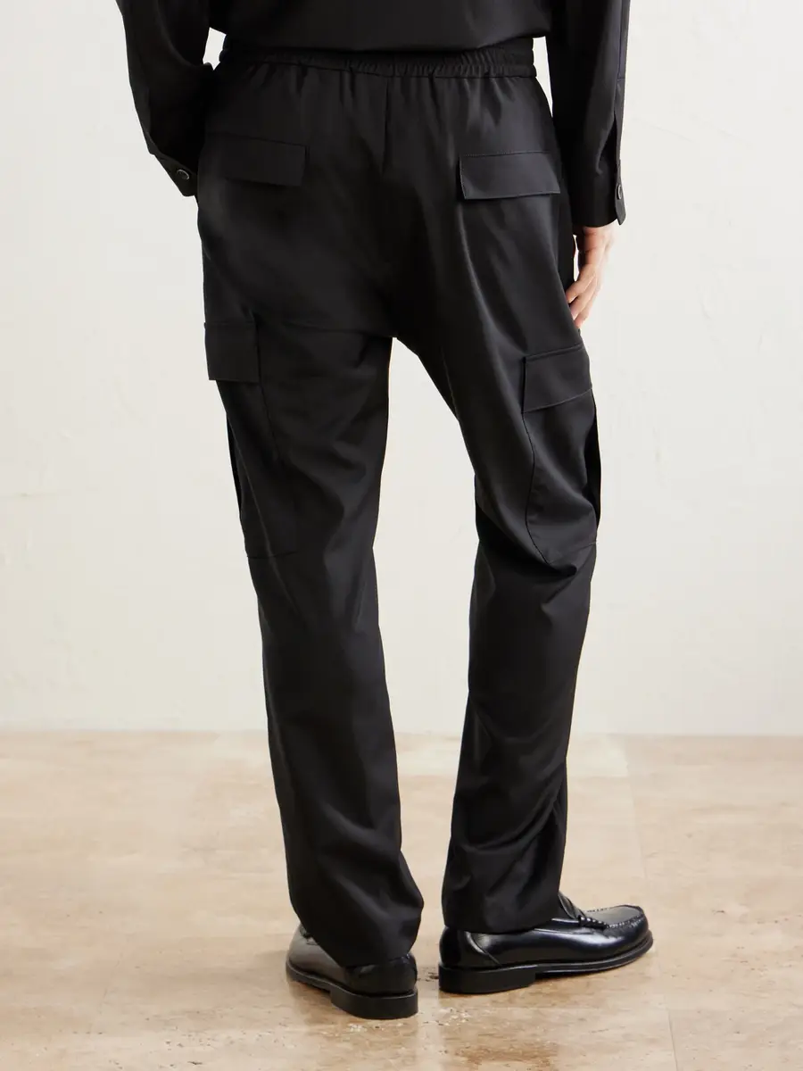Barena Straight-Leg Virgin Wool-Gabardine Cargo Trousers - Men | Thumbnail 4 Barena Straight-Leg Virgin Wool-Gabardine Cargo Trousers - Men | Thumbnail 4