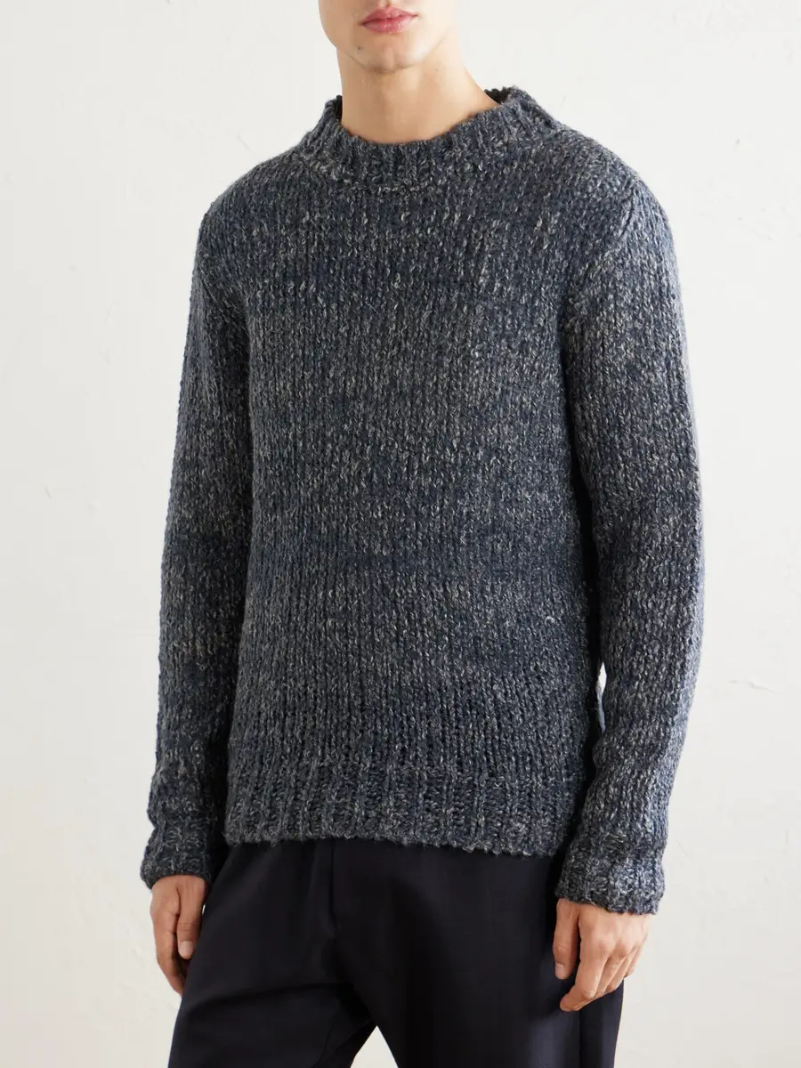 Barena Alpaca, Wool and Linen-Blend Sweater - Men | Thumbnail 3 Barena Alpaca, Wool and Linen-Blend Sweater - Men | Thumbnail 3