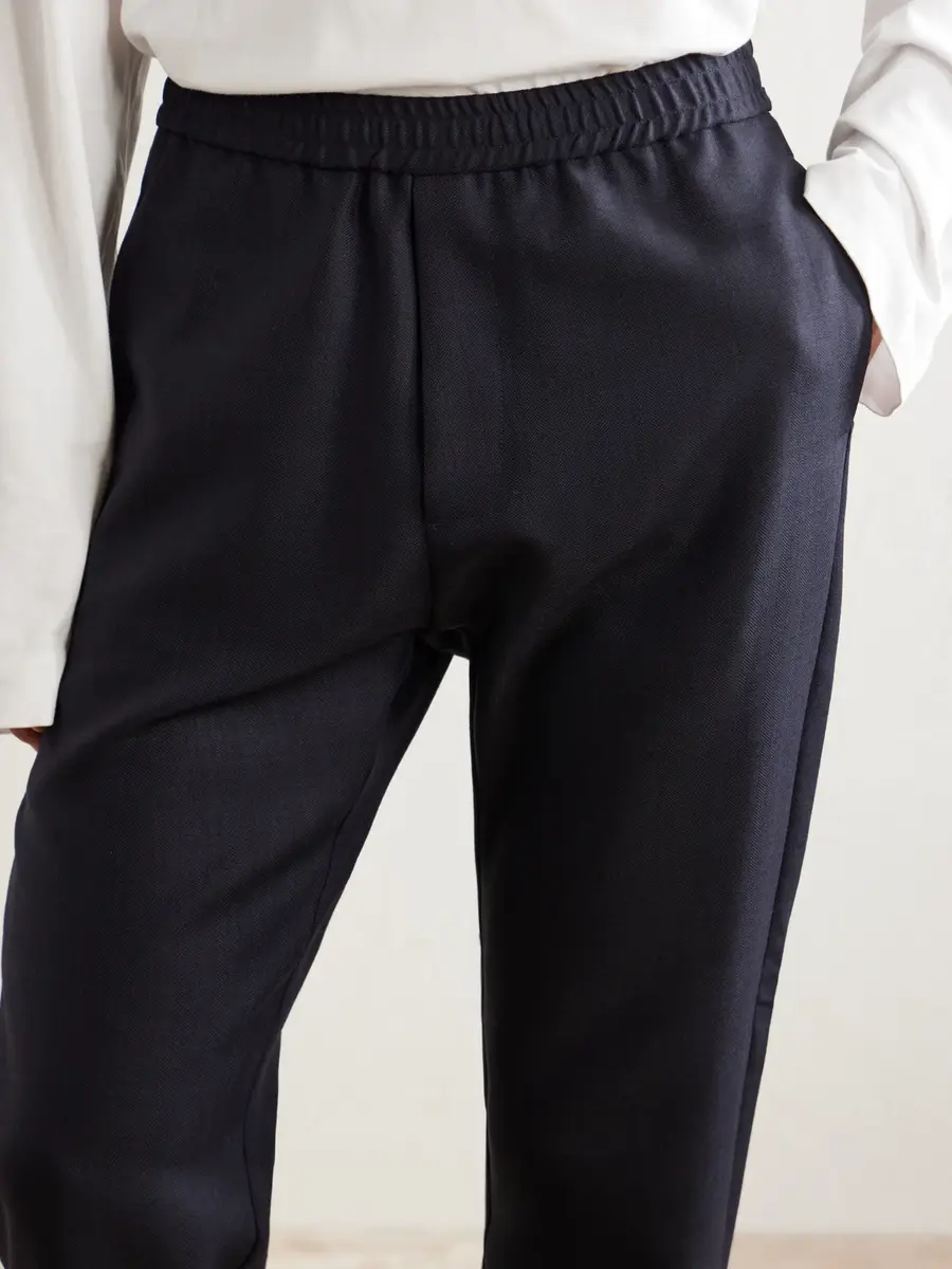 Barena Straight-Leg Herringbone Virgin Wool Trousers - Men | Thumbnail 5