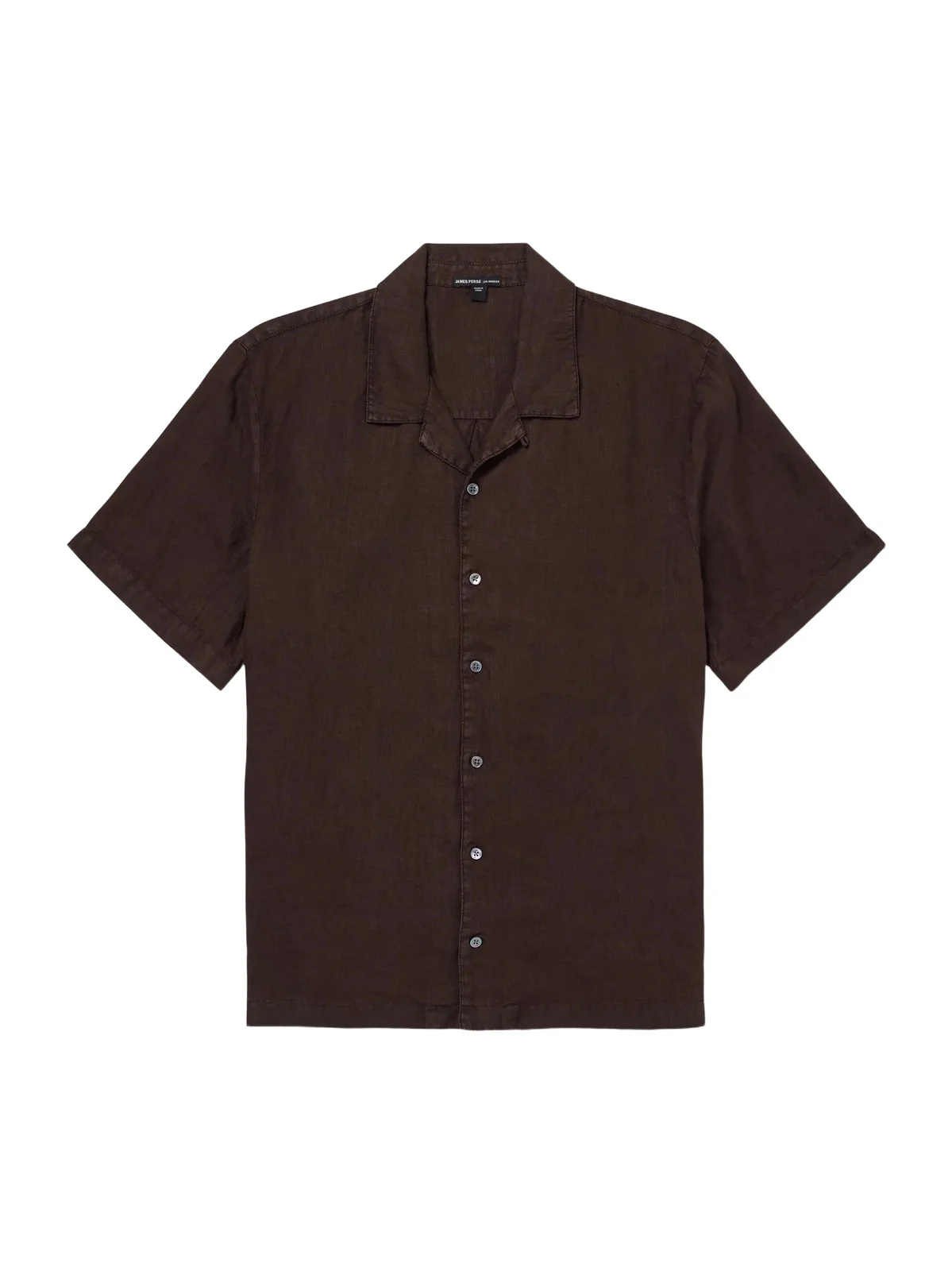 James Perse Convertible-Collar Linen Shirt - Men