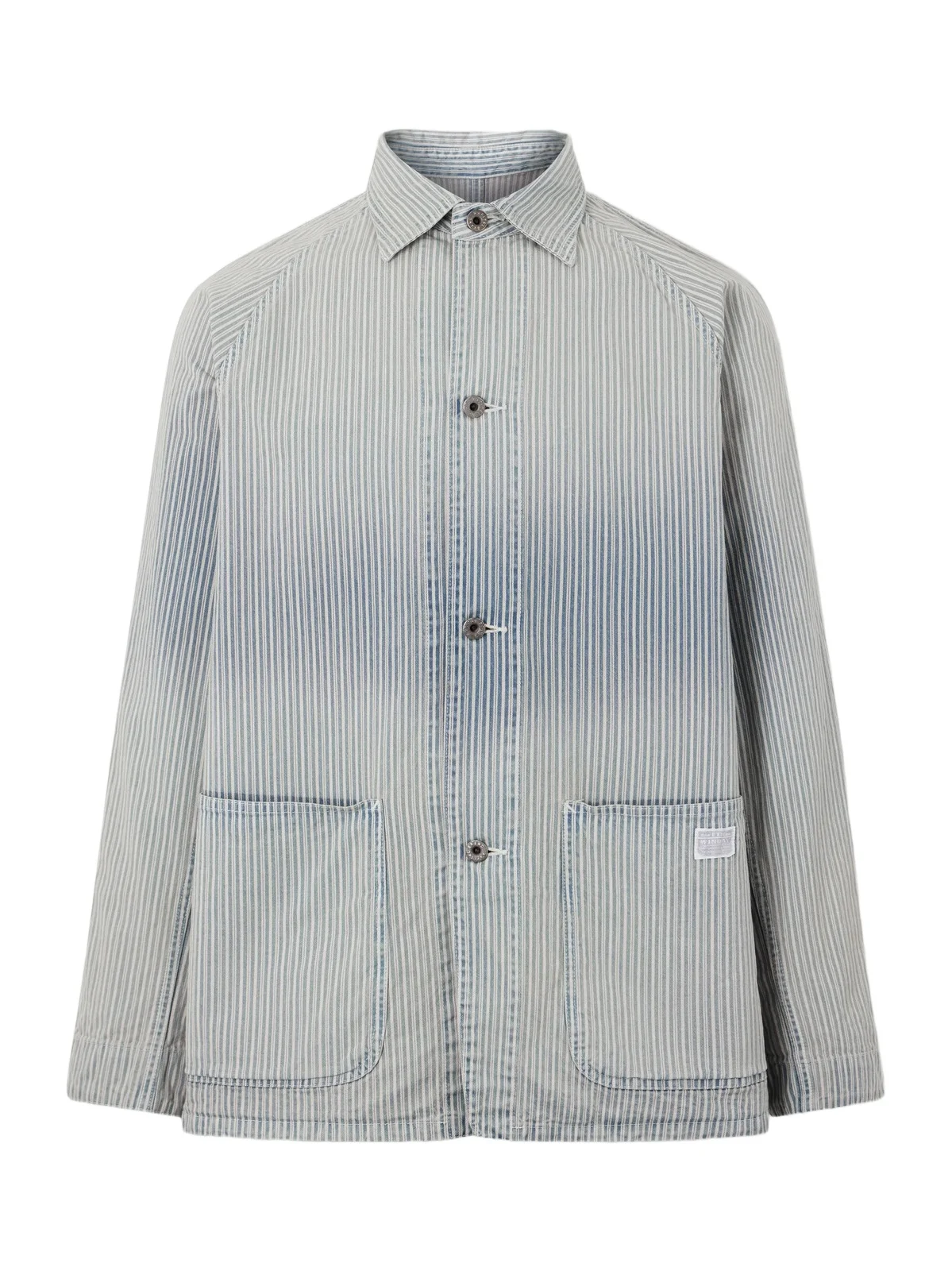 KAPITAL Liberty Striped Denim Overshirt - Men