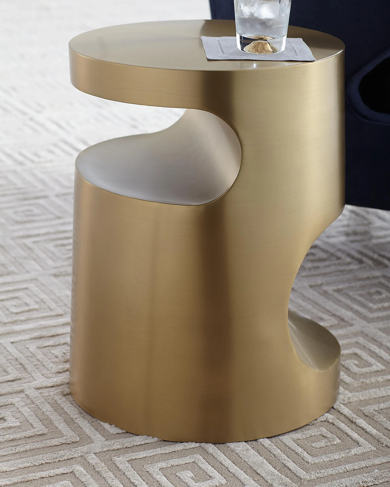 Regina Andrew Nico Brass-Finish Side Table
