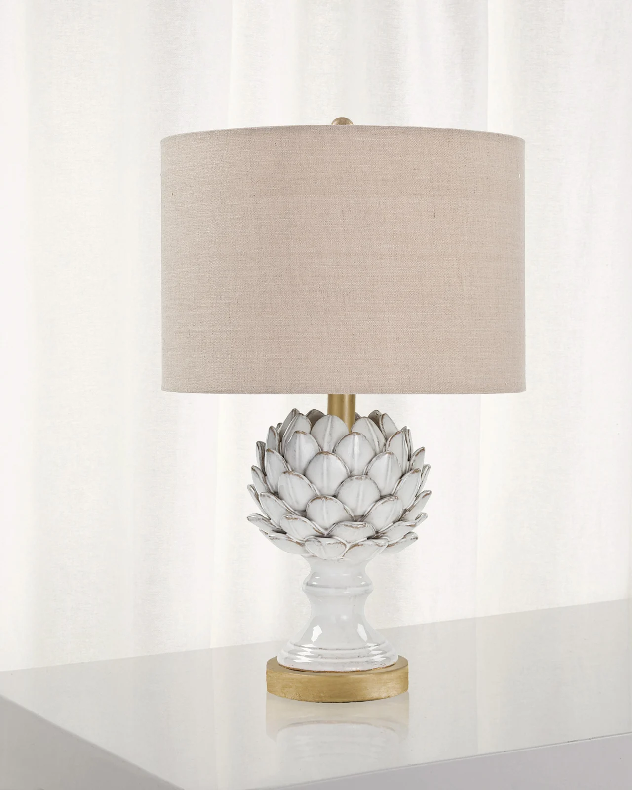 Regina Andrew Leafy Artichoke Ceramic Table Lamp