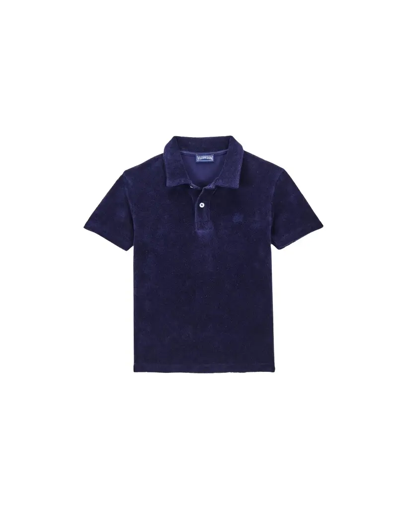 Vilebrequin Little Boy's & Boy's Terry Polo Shirt | Image 1 Vilebrequin Little Boy's & Boy's Terry Polo Shirt | Image 1