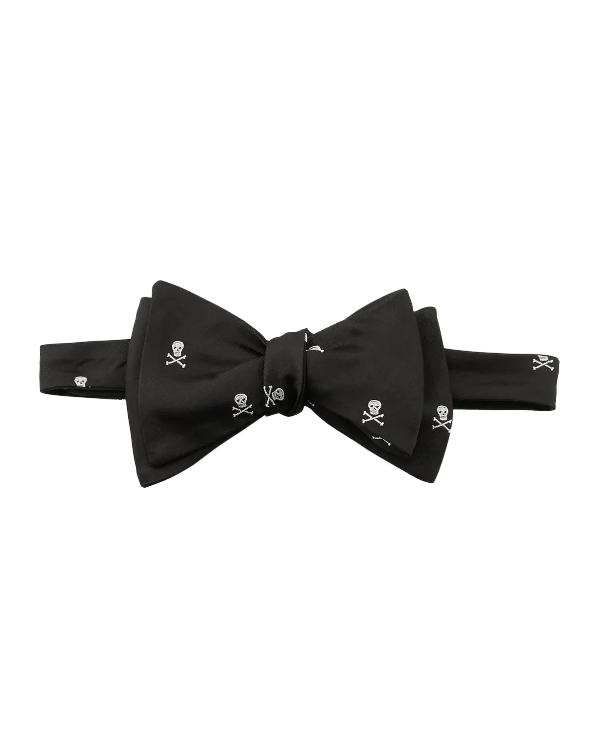 Ralph Lauren Purple Label Men's Skull-and-Bones Silk Bow Tie