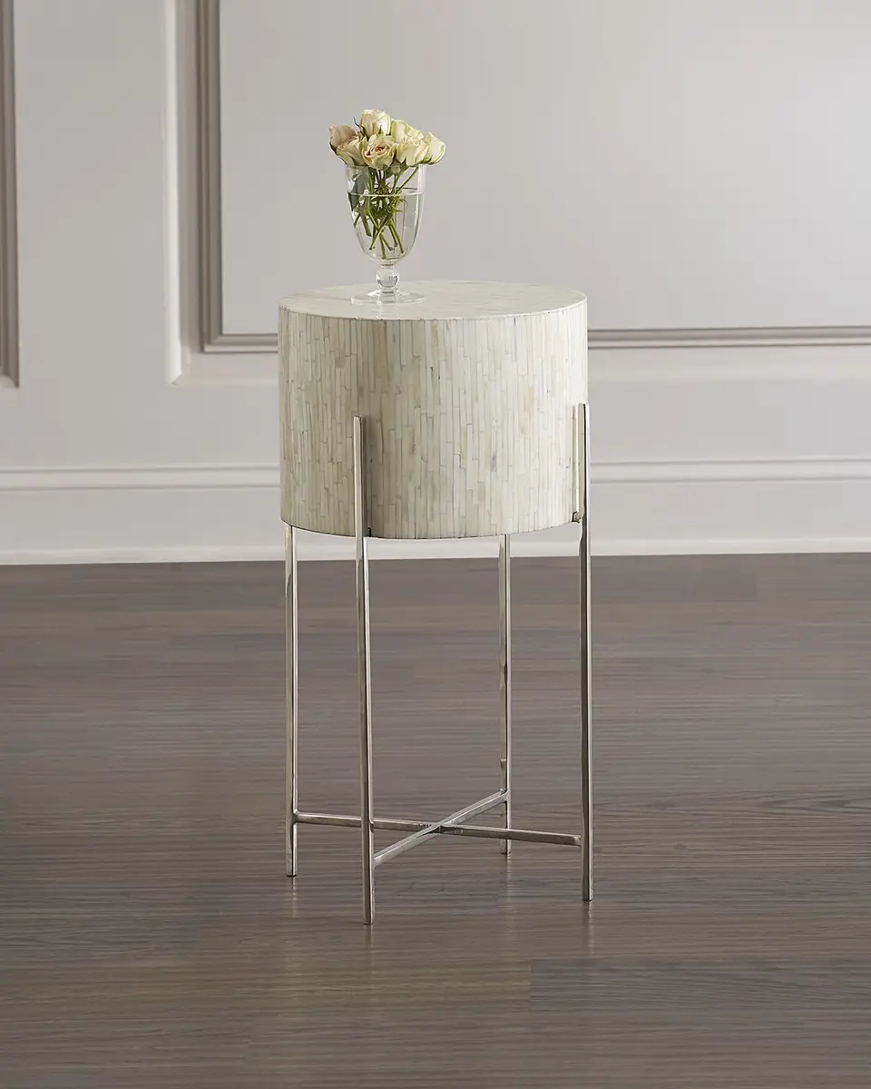 Regina Andrew Bone Drum Accent Table | Image 1 Regina Andrew Bone Drum Accent Table | Image 1