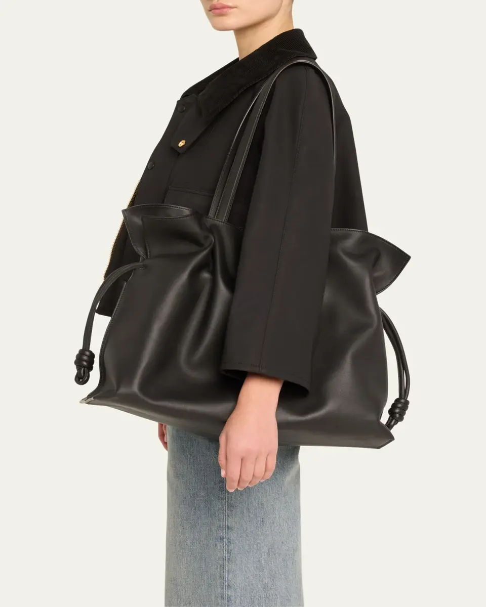 Loewe Flamenco XL Tote Bag in Napa Leather with Golden Foil Anagram | Thumbnail 2