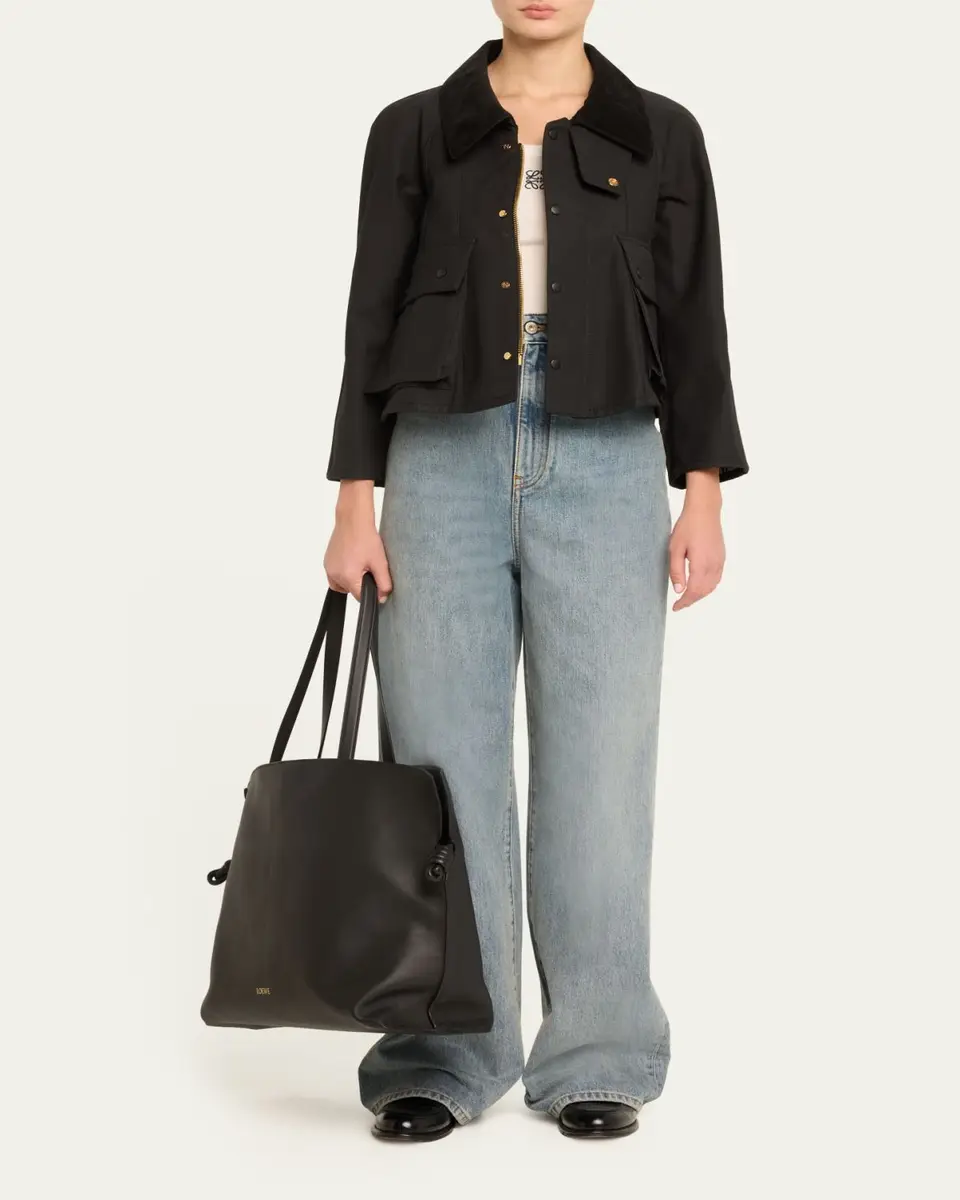 Loewe Flamenco XL Tote Bag in Napa Leather with Golden Foil Anagram | Thumbnail 5