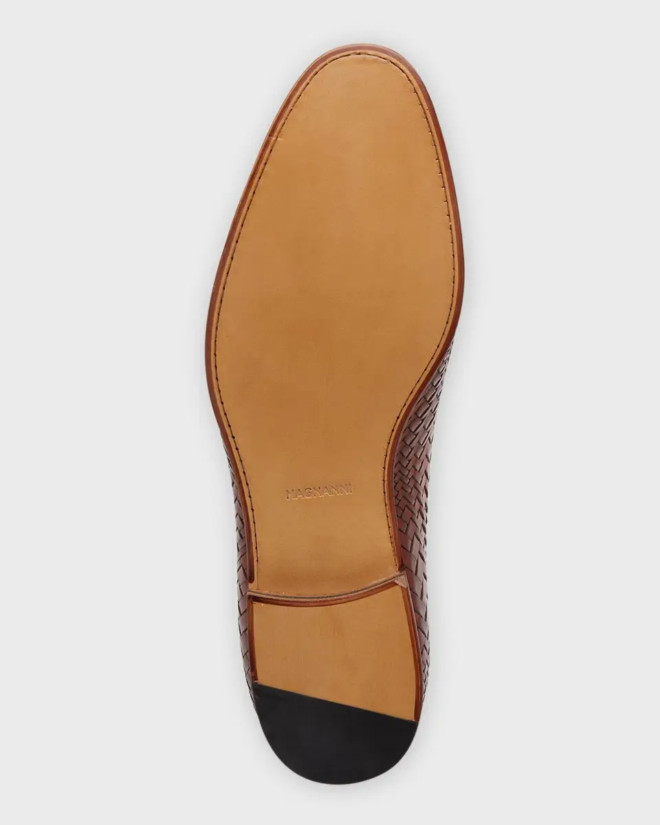 Magnanni Men's Herrera Woven Burnish Loafers | Thumbnail 7