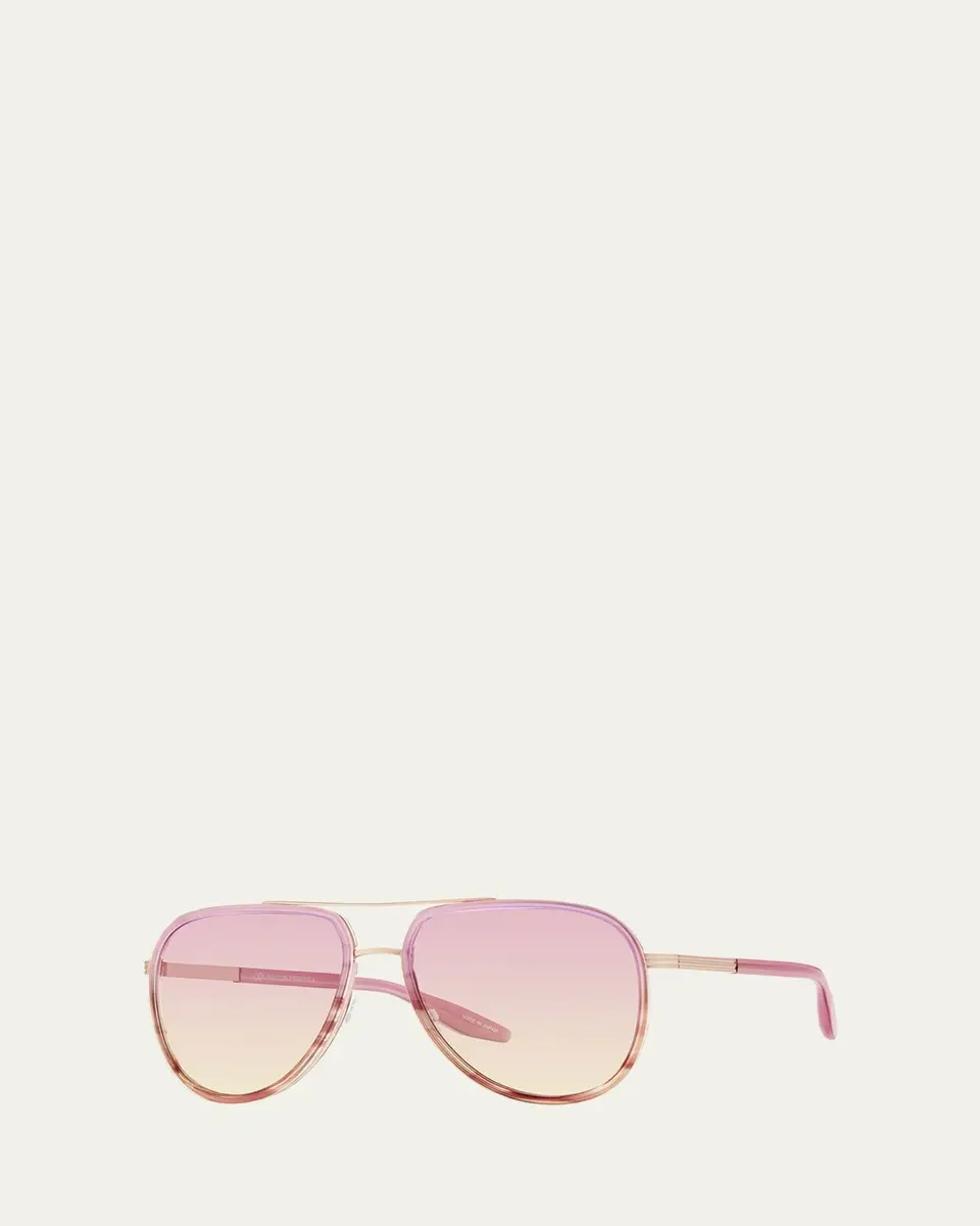 BARTON PERREIRA Cani Titanium Aviator Sunglasses | Thumbnail 2