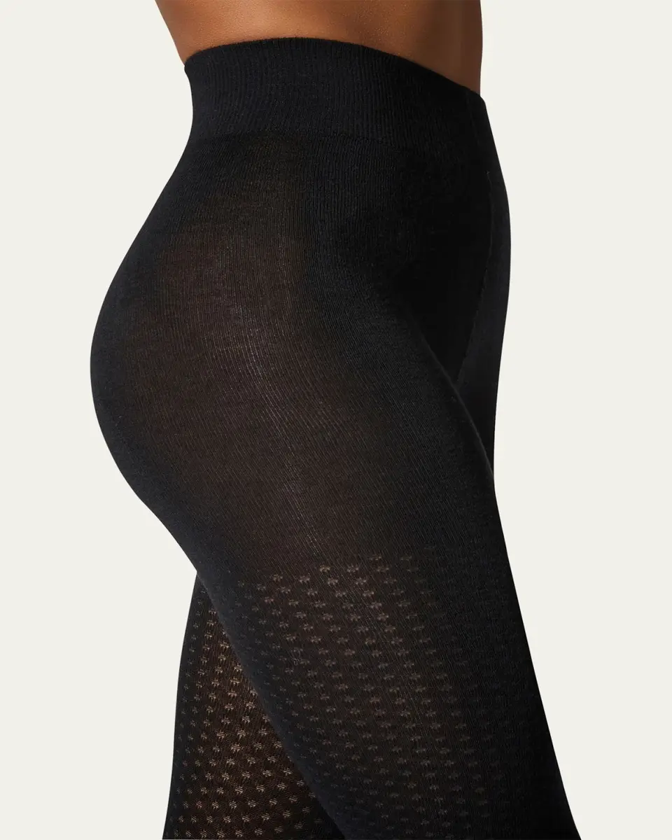Wolford Dotted Jacquard Tights, 100 Denier | Thumbnail 3