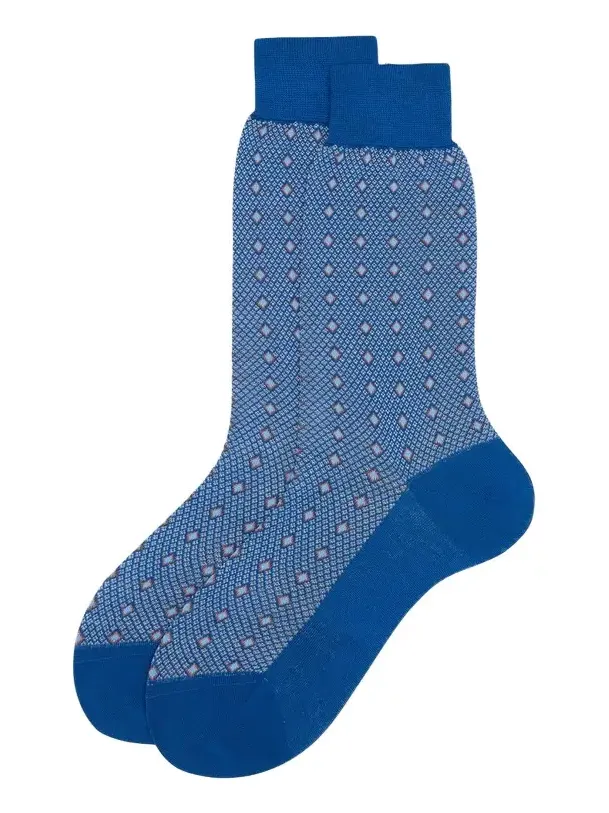 Men's Cotton Diamond-Woven Crew Socks Men's Cotton Diamond-Woven Crew Socks