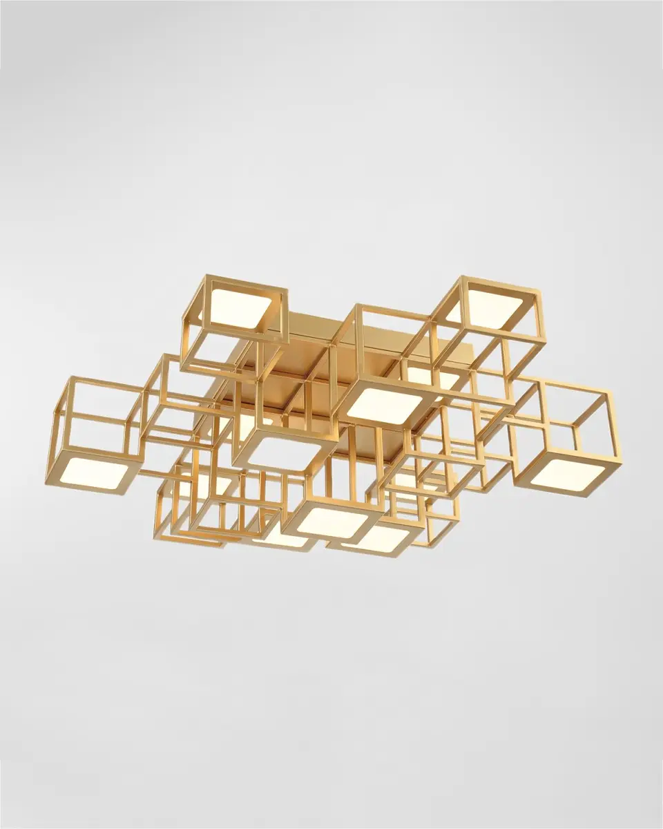 Eurofase Ferro Geometric Cube Flush Mount | Thumbnail 4 Eurofase Ferro Geometric Cube Flush Mount | Thumbnail 4
