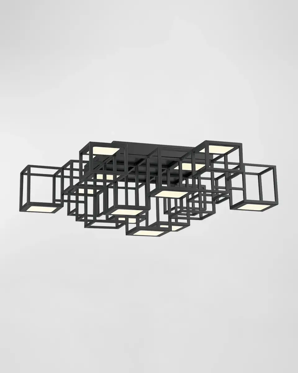 Eurofase Ferro Geometric Cube Flush Mount | Thumbnail 2