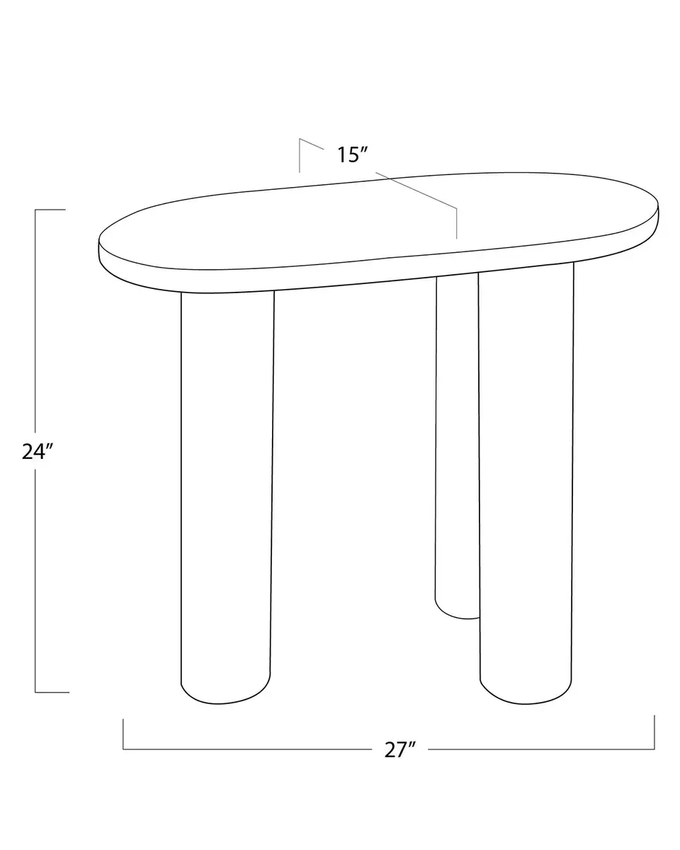 Regina Andrew Gabrielle Marble End Table | Thumbnail 5
