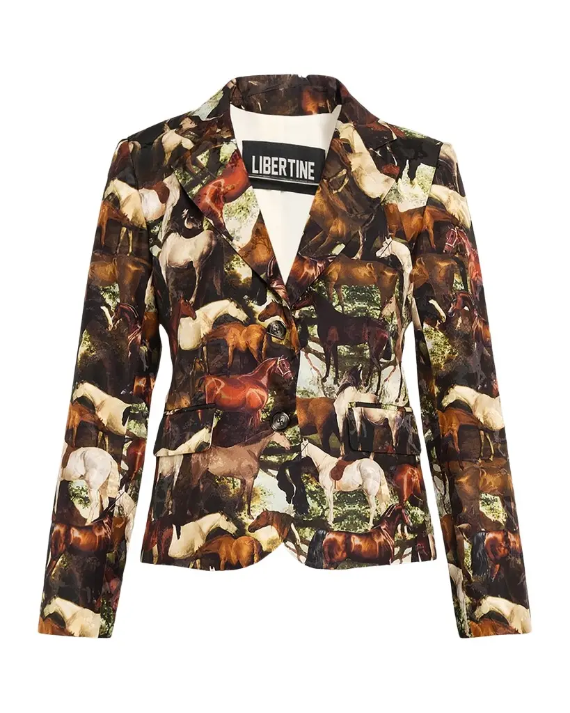 Take The Reins Silk Single-Breasted Jacket Take The Reins Silk Single-Breasted Jacket