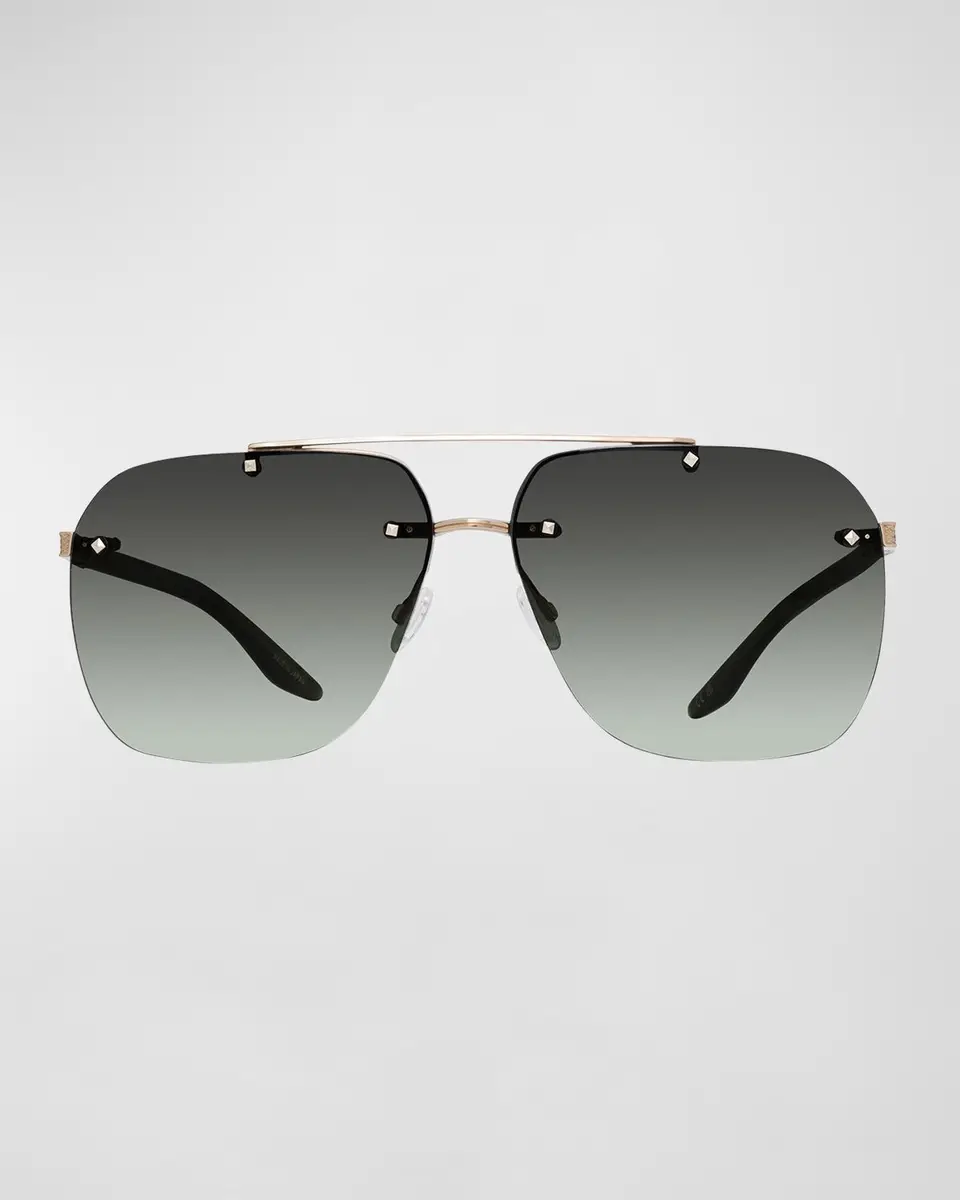 Barton Perreira Daniel Zyl & Metal Aviator Sunglasses | Thumbnail 3 Barton Perreira Daniel Zyl & Metal Aviator Sunglasses | Thumbnail 3