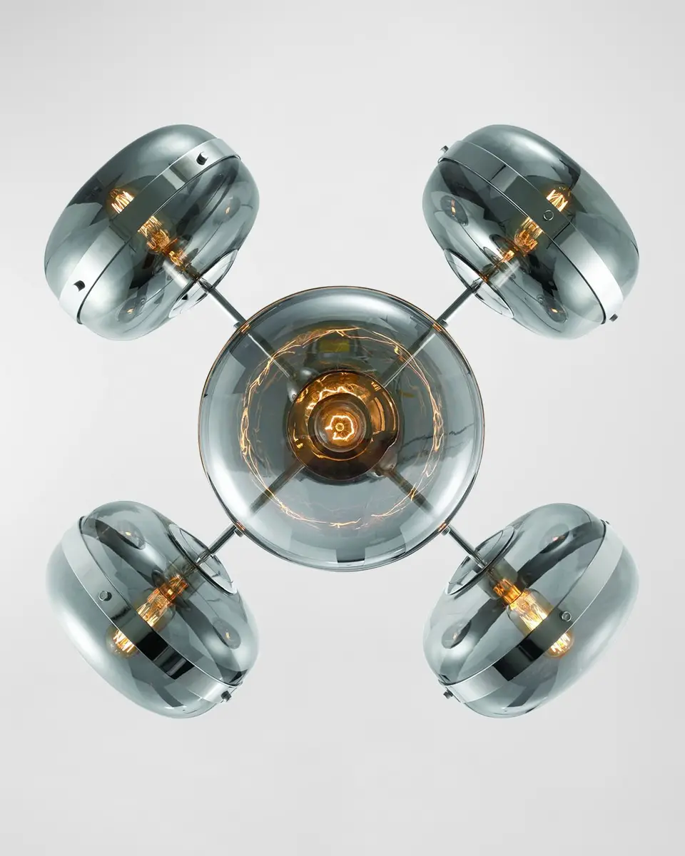 Eurofase Nottingham 5-Light Chandelier In Nickel | Thumbnail 3 Eurofase Nottingham 5-Light Chandelier In Nickel | Thumbnail 3