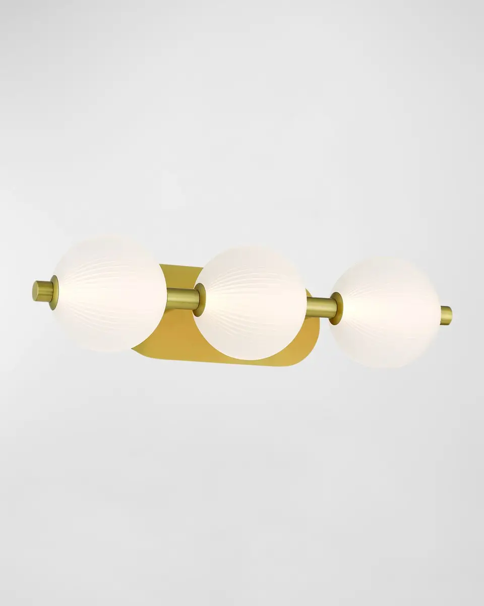 Eurofase Palmas 3-Light LED Golden Vanity | Thumbnail 2 Eurofase Palmas 3-Light LED Golden Vanity | Thumbnail 2