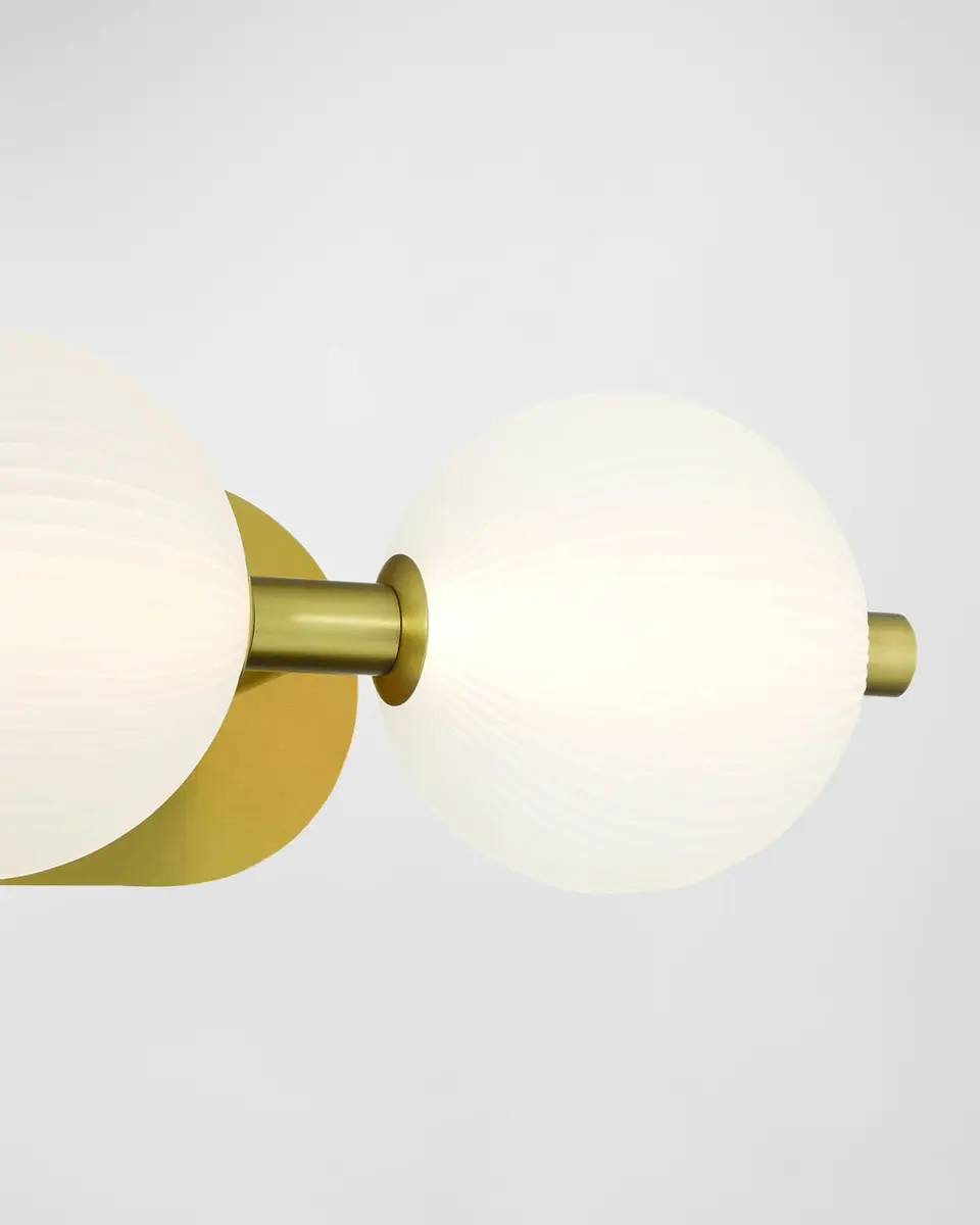 Eurofase Palmas 3-Light LED Golden Vanity | Thumbnail 3 Eurofase Palmas 3-Light LED Golden Vanity | Thumbnail 3