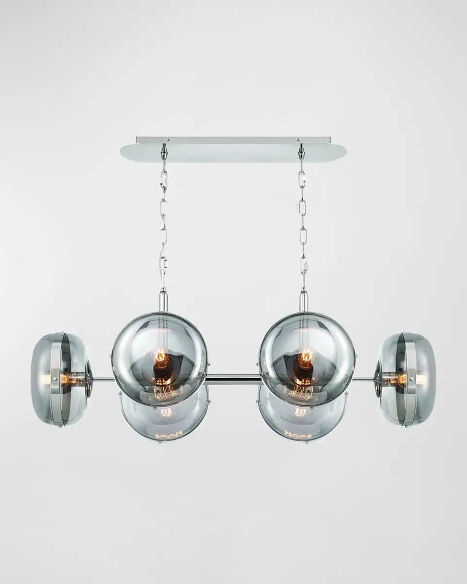 Eurofase Nottingham 6-Light Chandelier In Nickel | Thumbnail 2 Eurofase Nottingham 6-Light Chandelier In Nickel | Thumbnail 2