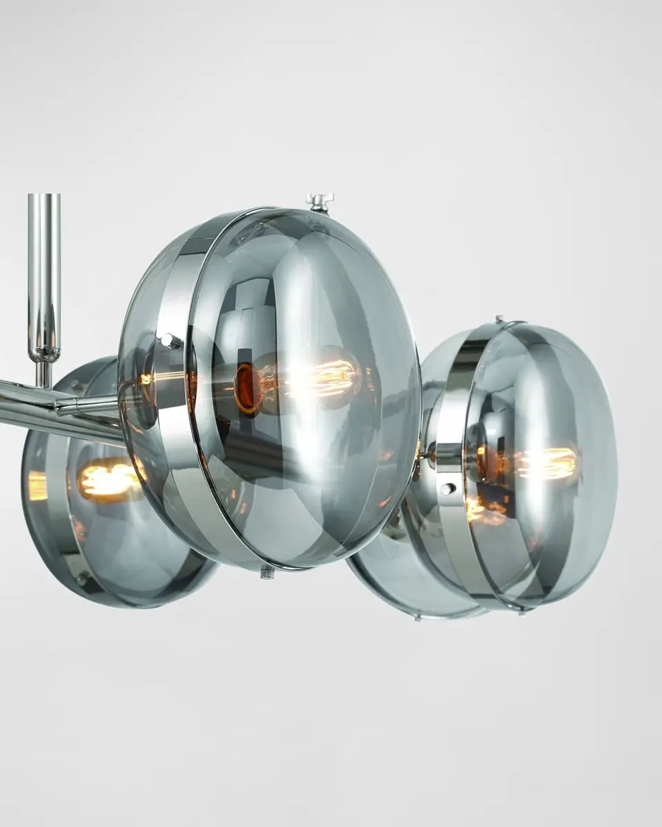 Eurofase Nottingham 6-Light Chandelier In Nickel | Thumbnail 4 Eurofase Nottingham 6-Light Chandelier In Nickel | Thumbnail 4