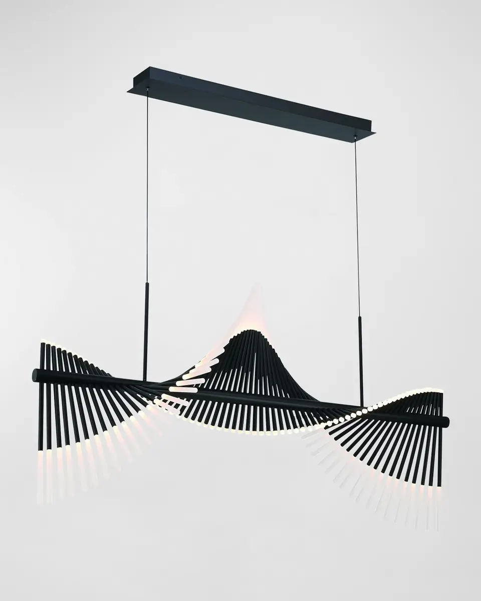 Eurofase Voltik 59" 144-Light Integrated LED Chandelier | Thumbnail 2 Eurofase Voltik 59" 144-Light Integrated LED Chandelier | Thumbnail 2