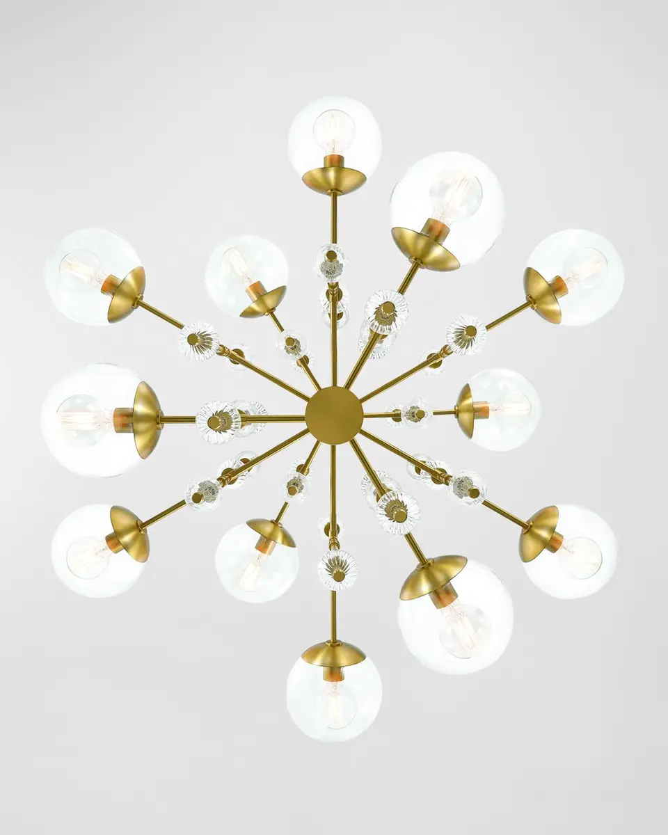 Eurofase Traiton 12-Light Golden Chandelier | Thumbnail 3