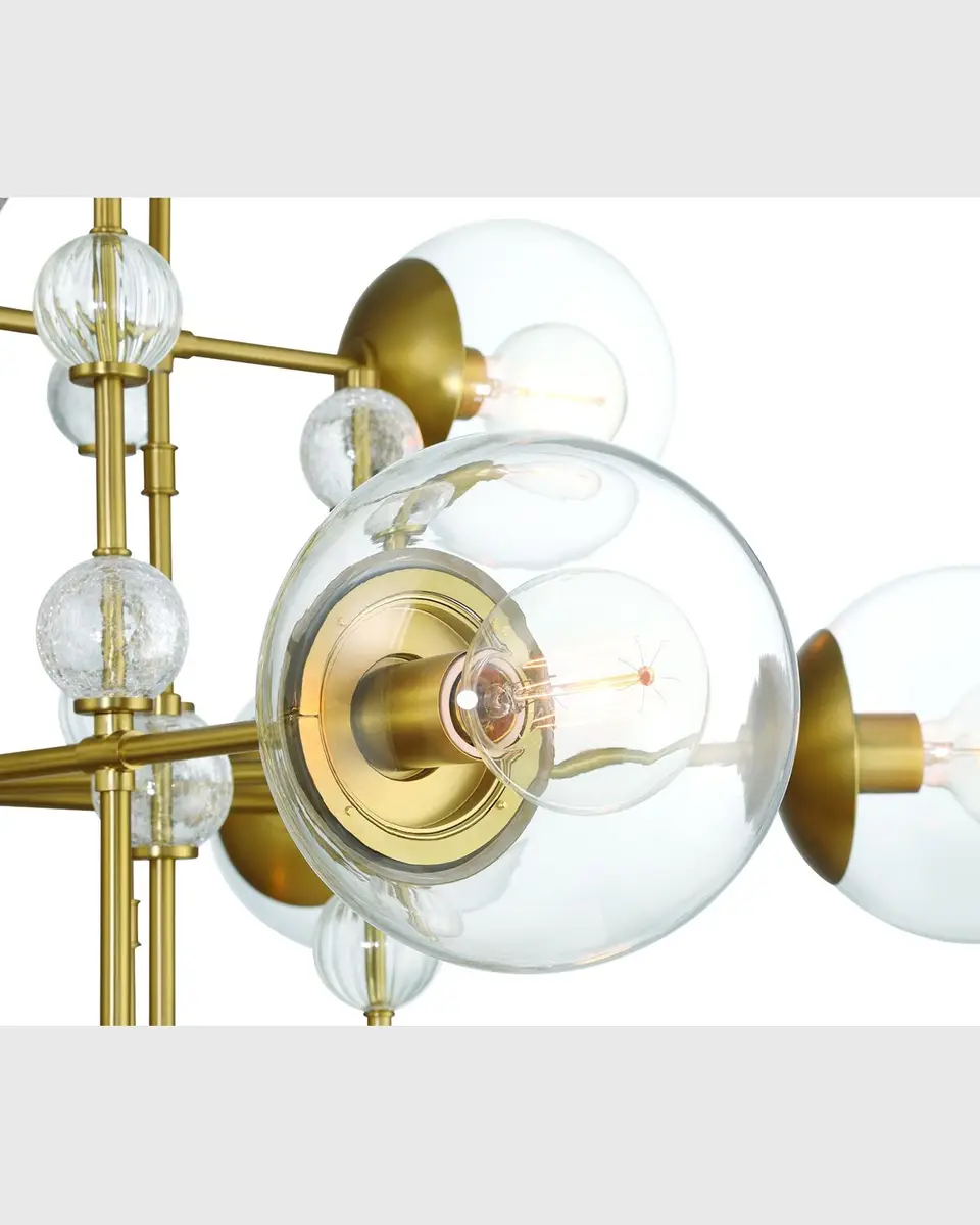 Eurofase Traiton 12-Light Golden Chandelier | Thumbnail 4